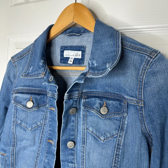 WOMEN'S LOFT JEAN JACKET US SIZE XS - Picture 3 of 12